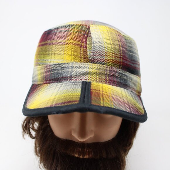 Outdoor Research Yukon Cap Hat Mens Medium Yellow/Red Earflaps Polyester Winter - Picture 2 of 12